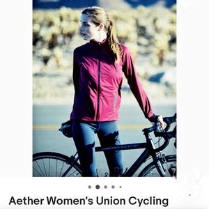 Aether Union Cycling Jacket NWOT in Red Wine